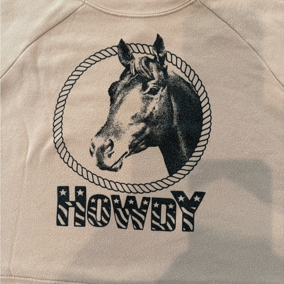 Howdy Horse light  Sweatshirt - Picture 2 of 4